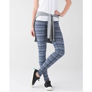 Lululemon wunder under‎ Blue Striped Leggings